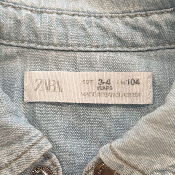 Zara Kids Denim Overshirt - Picture 3 of 6